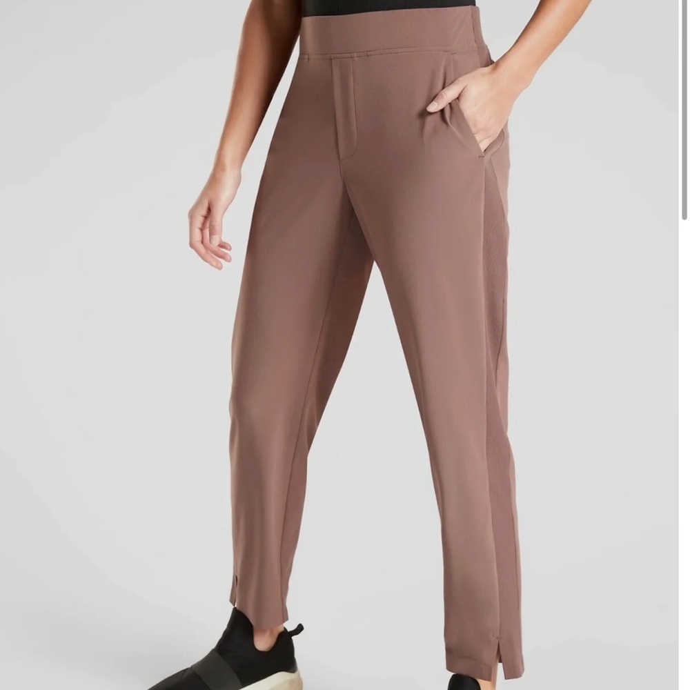 Athleta Brooklyn Ankle Pant, Mineral Brown SIZE 6             #198671